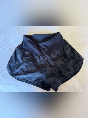 Running shorts with liner high waisted with back pocket 4” XS